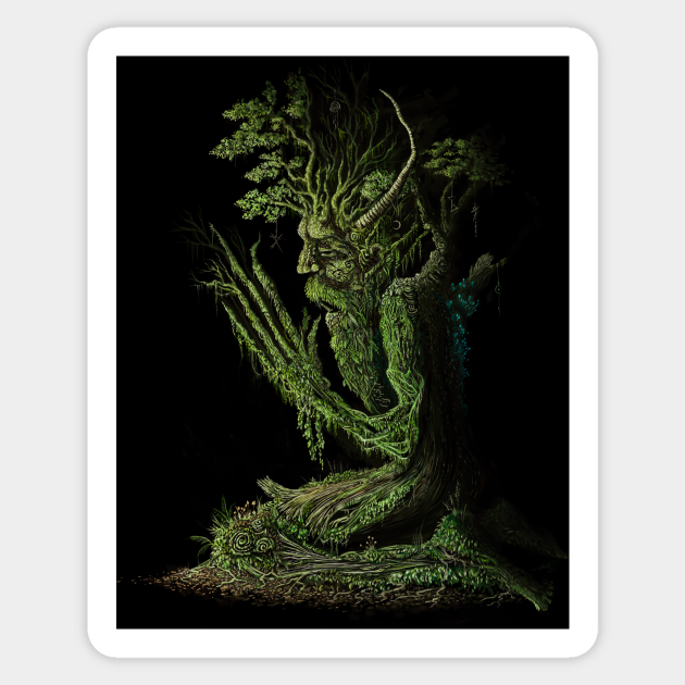 pagan-greenman-sticker-teepublic